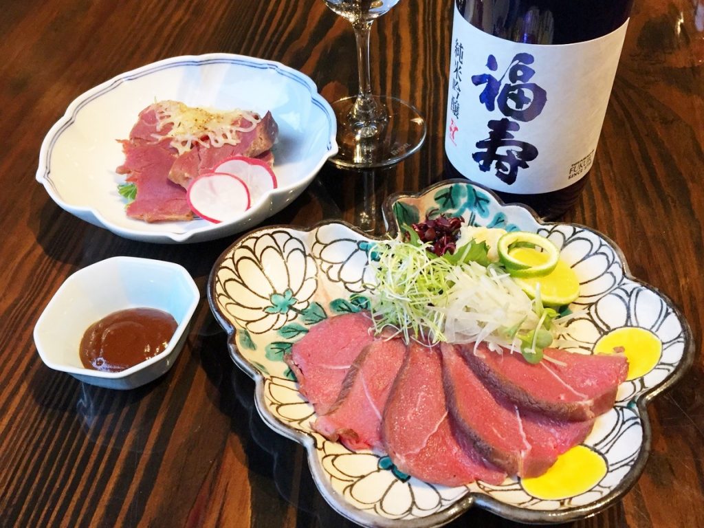 ＜ノーベル賞受賞記念＞鹿肉料理と純米吟醸のペアリング