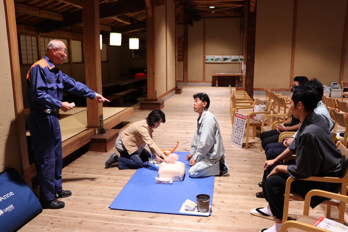 救急救命についての実習を行いました