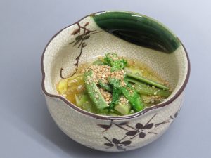 山菜のお浸し01a