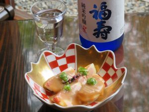 いちじくの胡麻クリーム掛け・純米吟醸02b