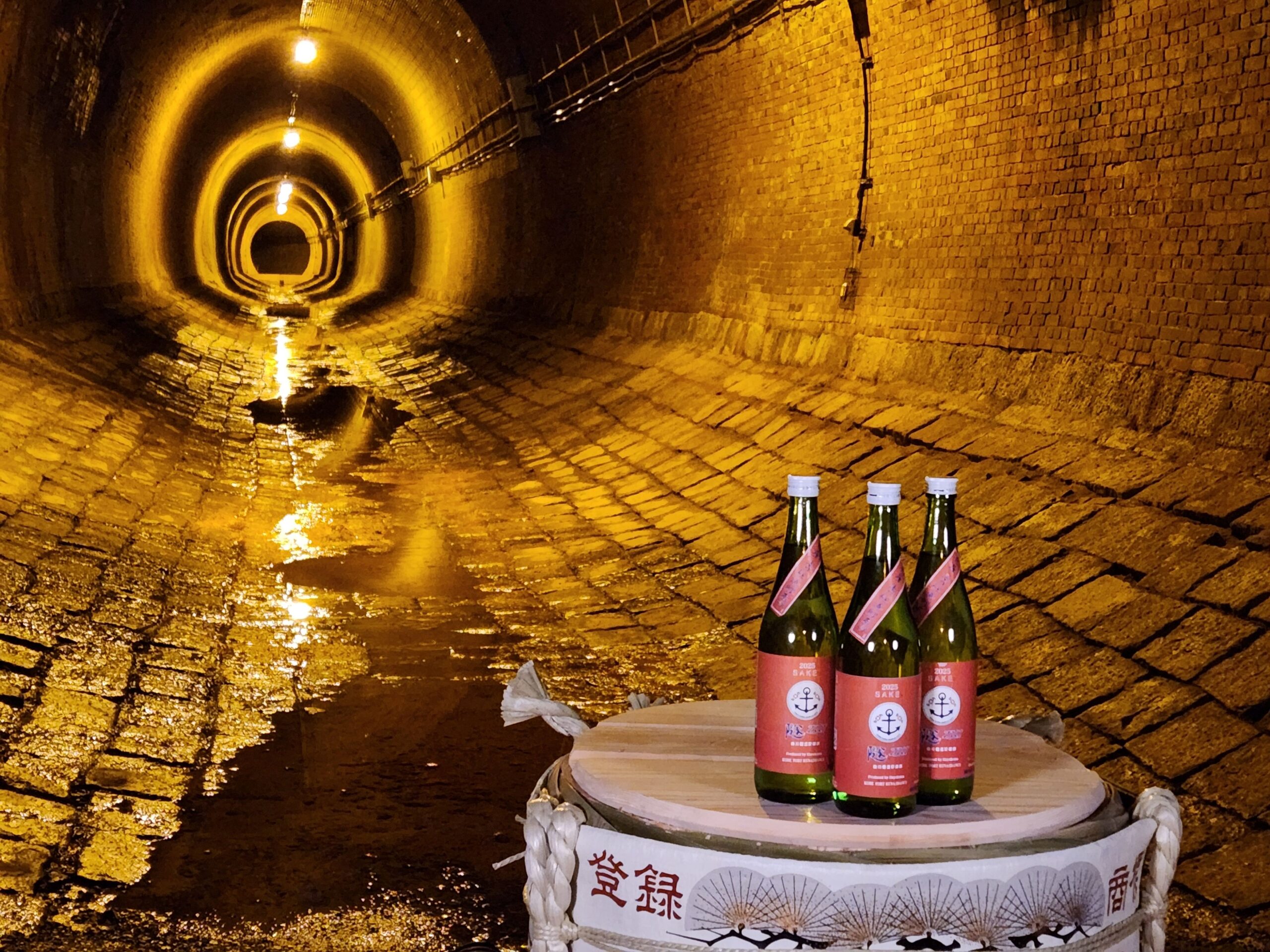 湊川隧道貯蔵酒「隧 ZUI」の蔵出しを行いました（2025.10.29）