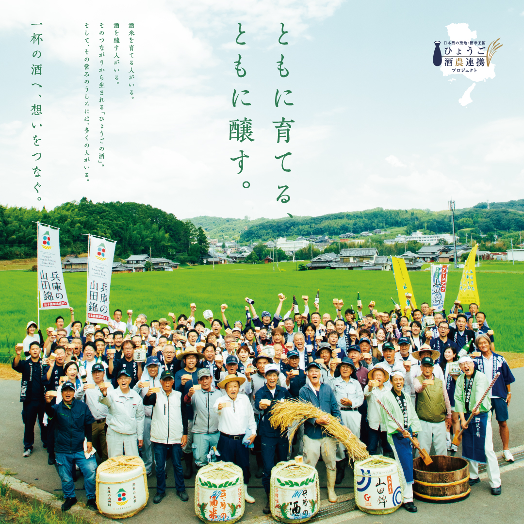 神戸酒心館は「ひょうご酒農連携プロジェクト」に参画しています